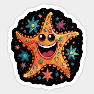 Starfish Smiling Sticker